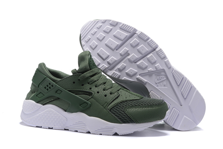 olive green and orange huaraches