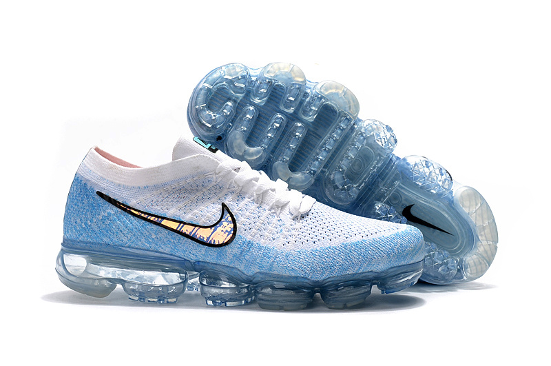 vapormax blanc bleu